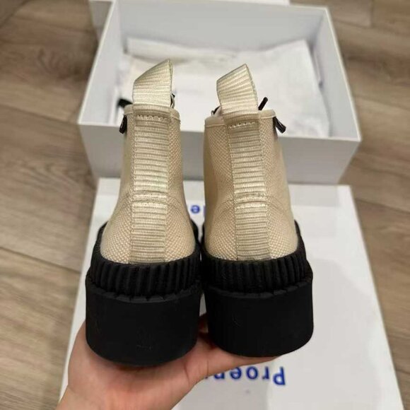 NIB Authentic Proenza Schouler Off-White Lug Sole Boots - Picture 4 of 10